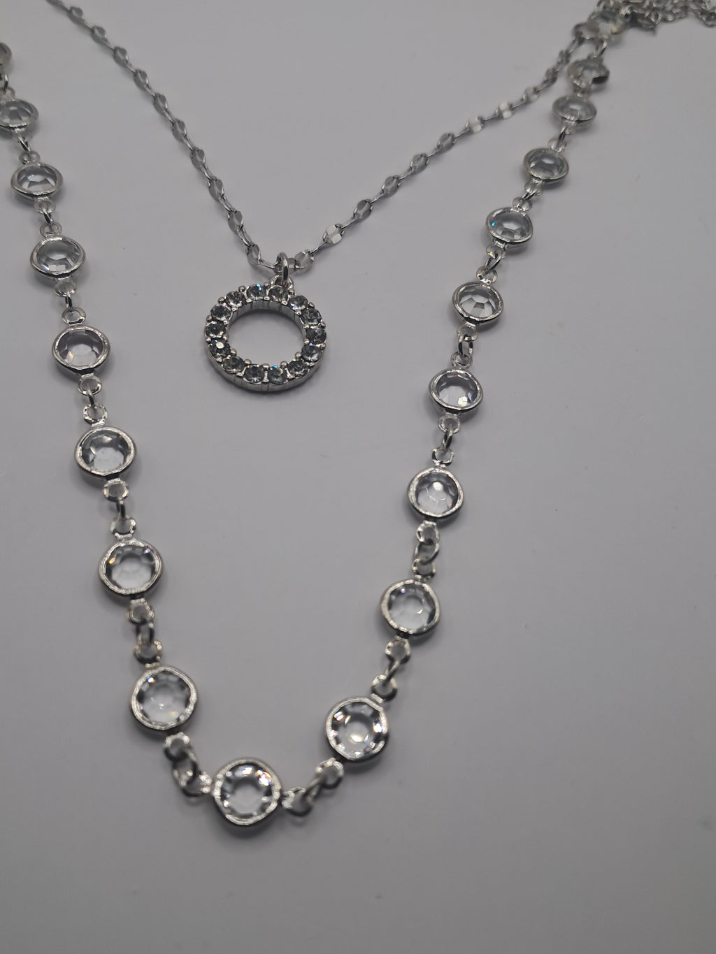 Pomina 2 Piece (15/16") Necklace with Round Pendant