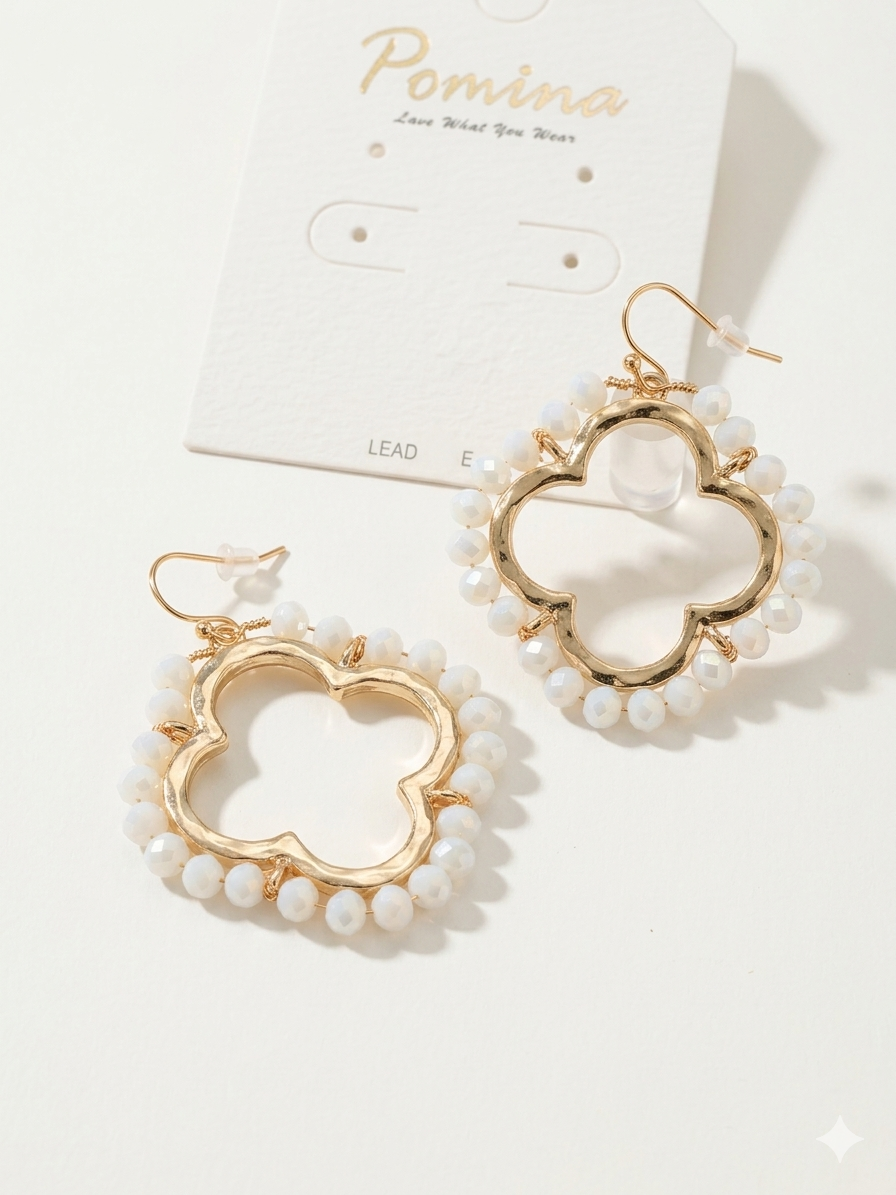 Pomina Beaded Drop Earring