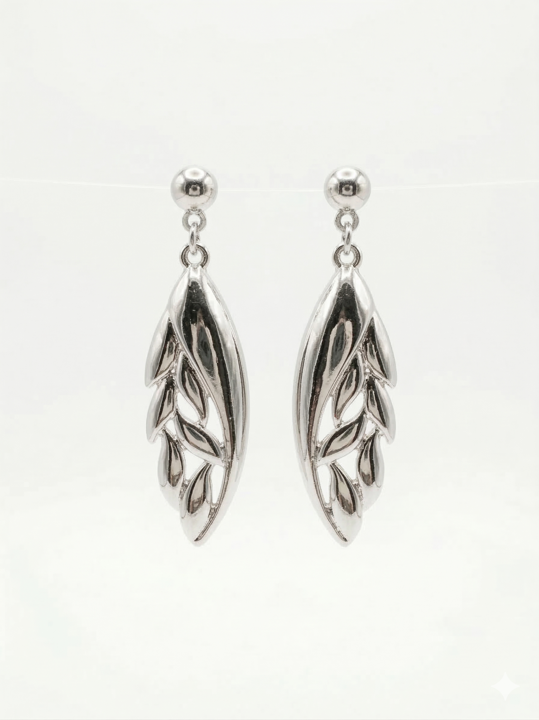 Pomina Leaf Inspired Drop Earrings