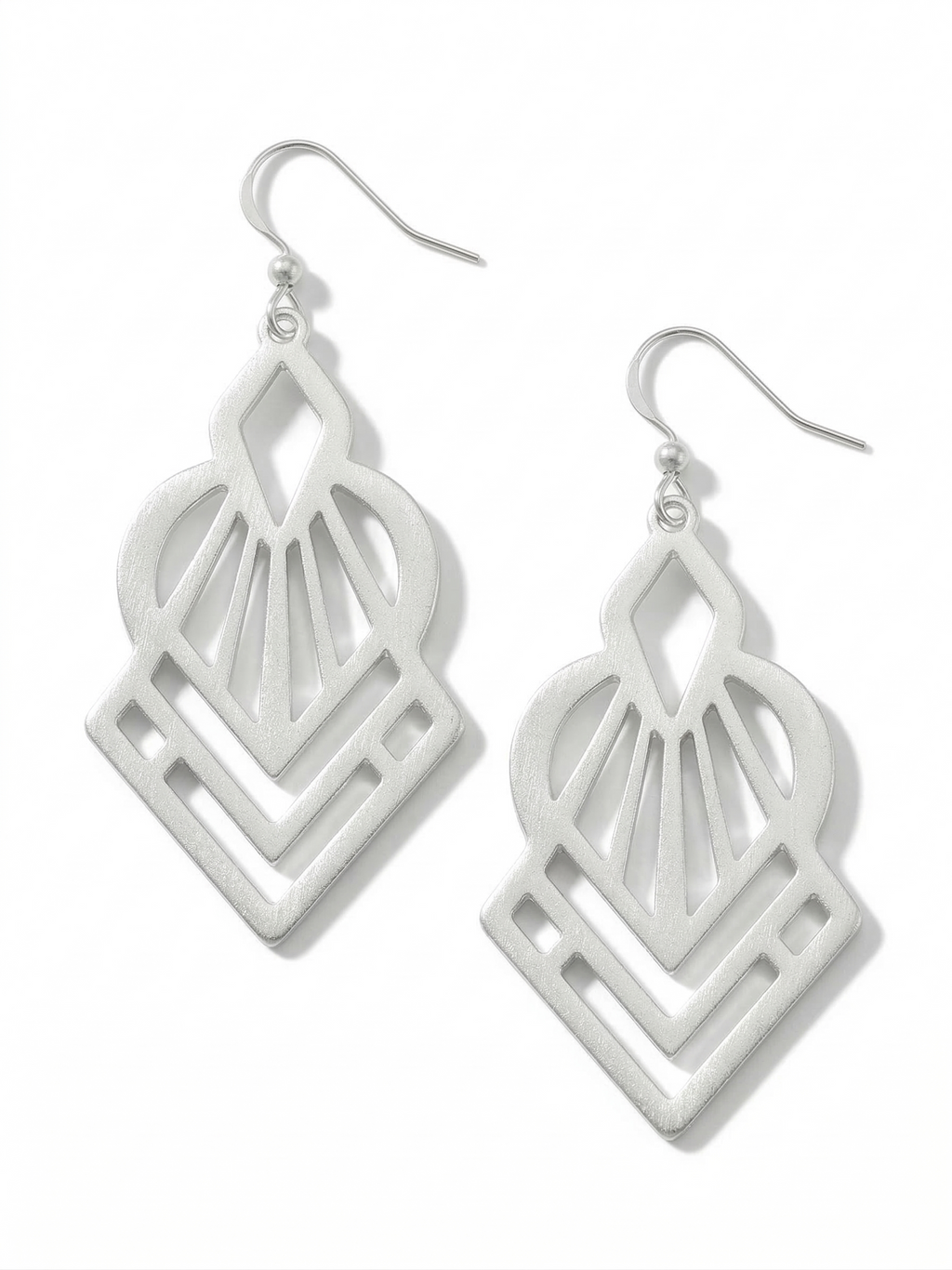 Pomina Artist Drop Earrings in silver or gold