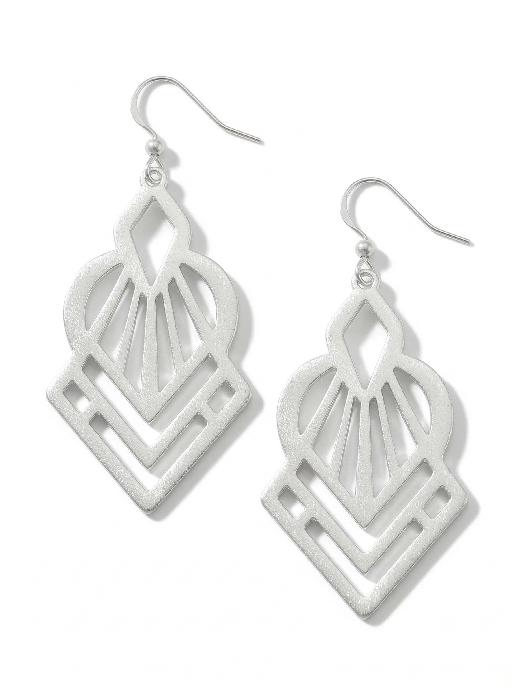 Pomina Artist Drop Earrings in silver or gold