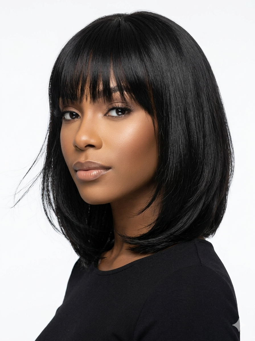 3 Pc Kanekalon Hair, 6,8,10 inches, Straight, Single Weft, Sew in, Quick weave