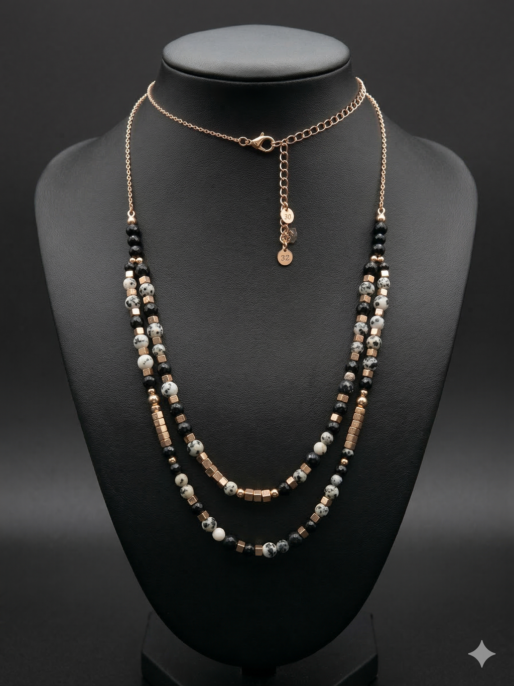 Pomina 2-layer Beaded Necklace