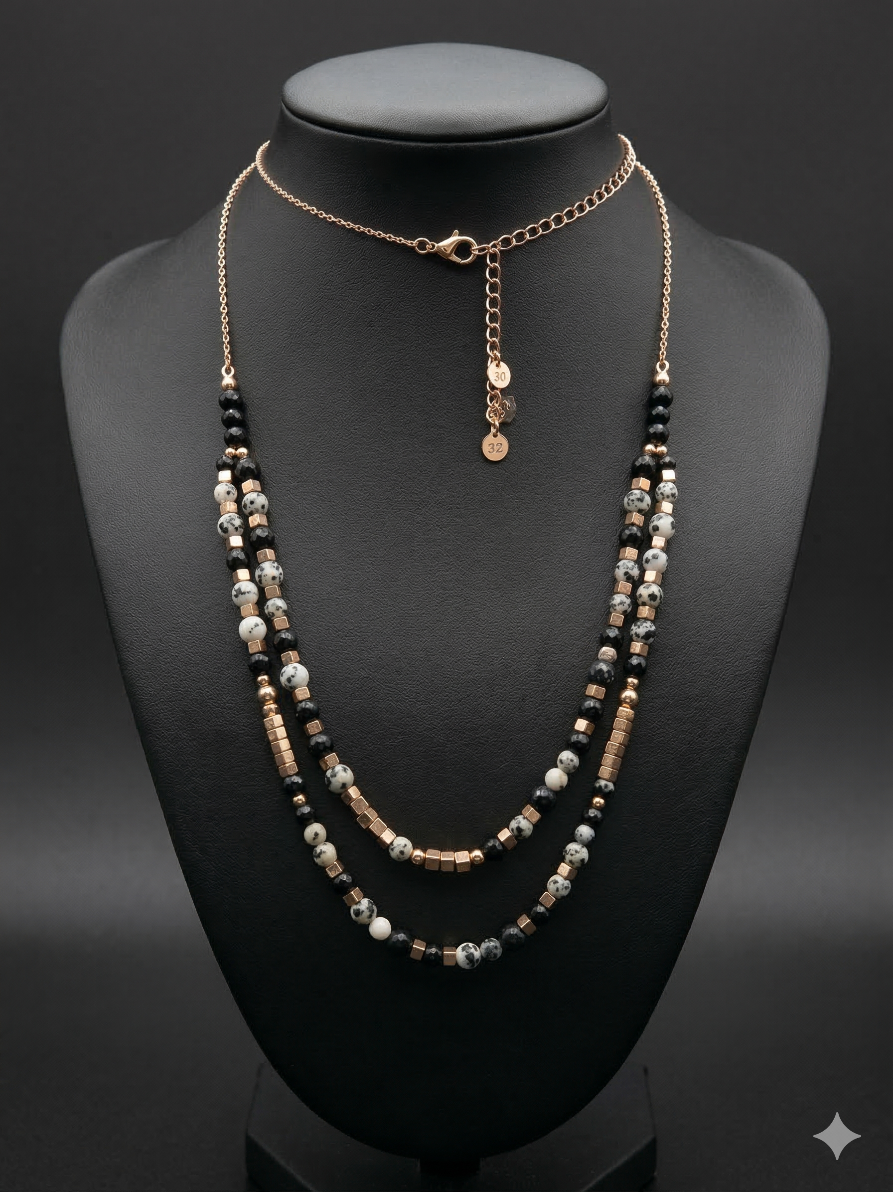 Pomina 2-layer Beaded Necklace