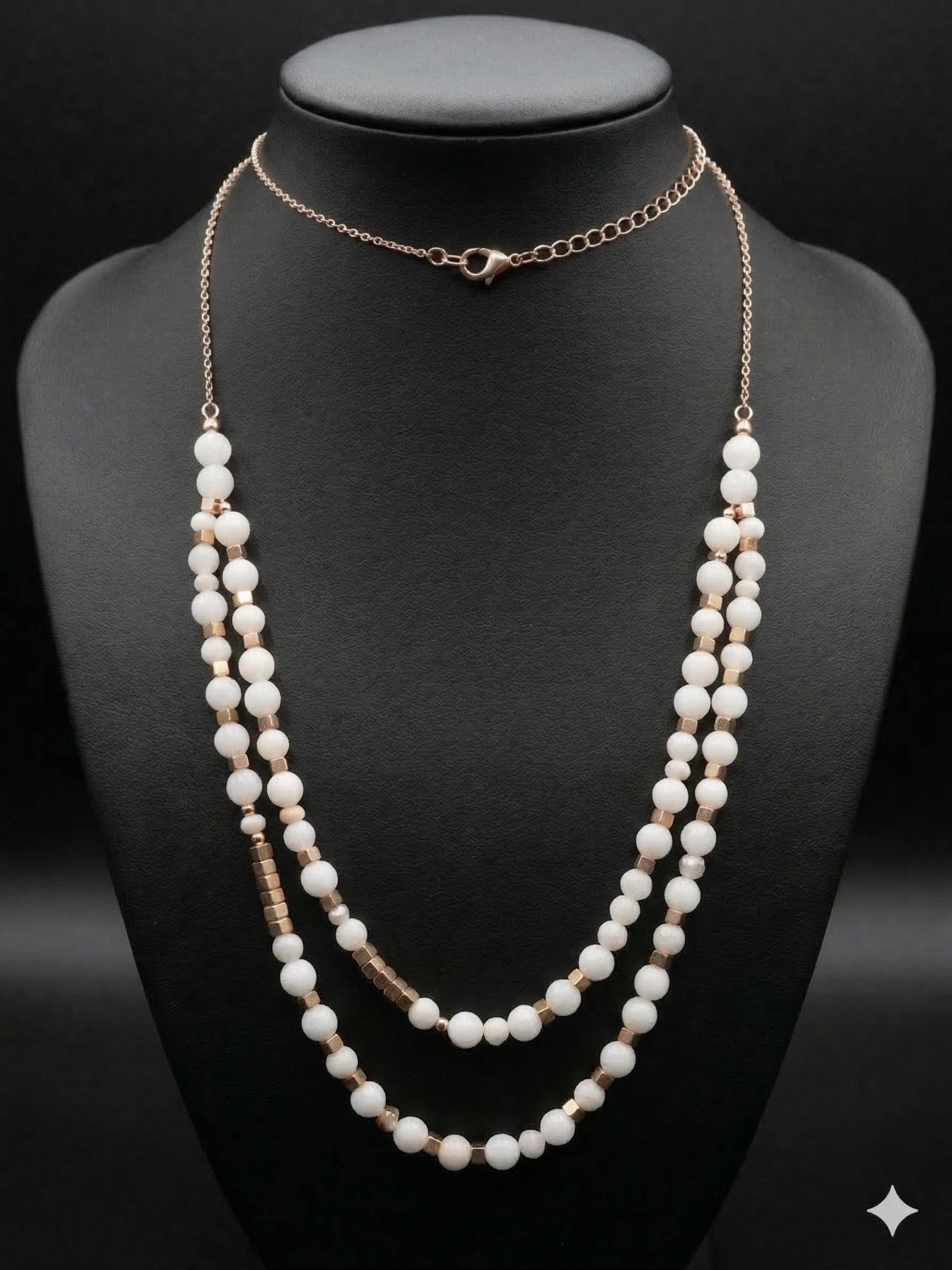 Pomina 2-layer Beaded Necklace