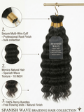 Spanish Bulk Wave, No Weft, 100% Human Hair, Sew in, Leave out, Braiding hair