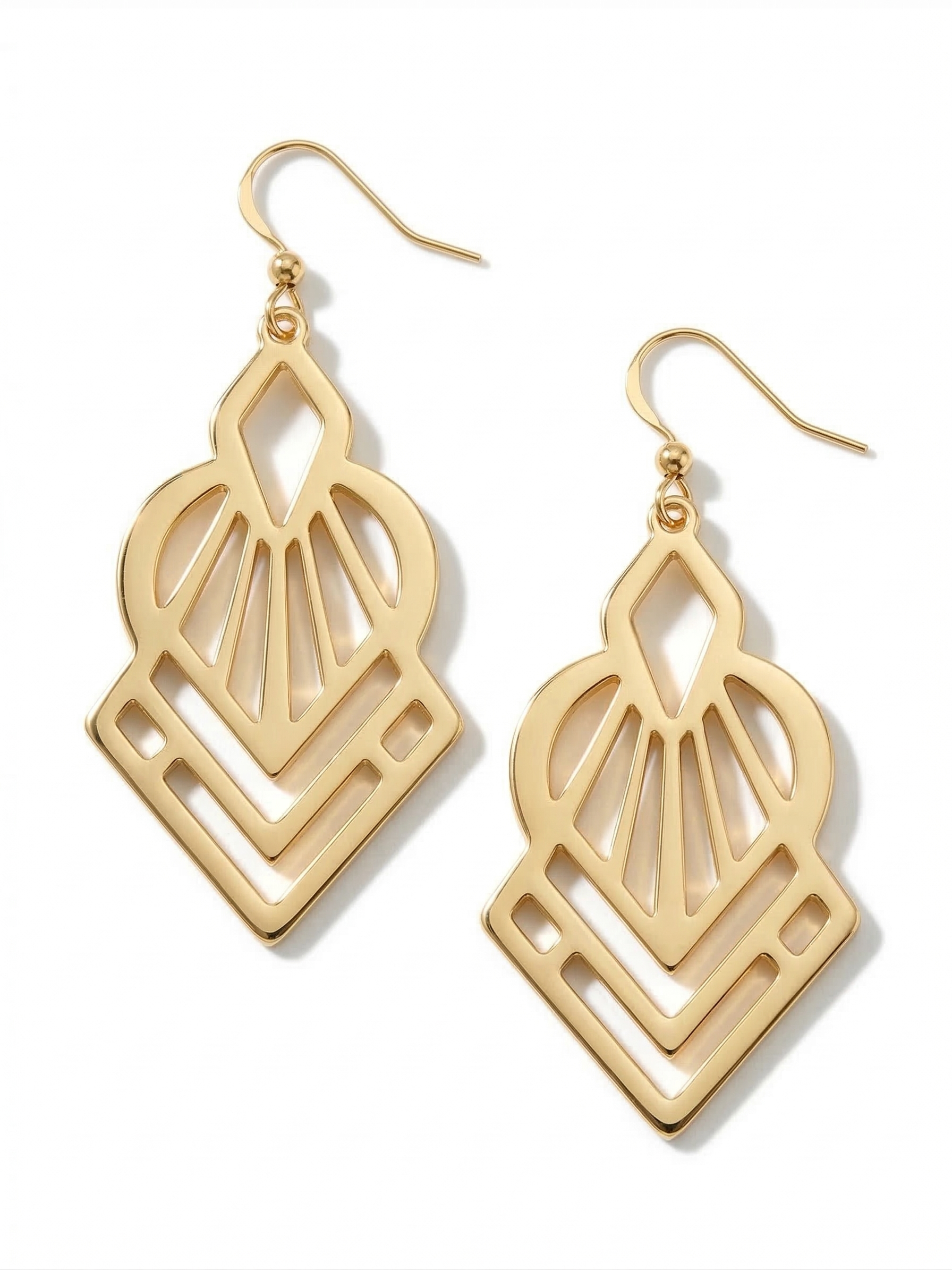 Pomina Artist Drop Earrings in silver or gold