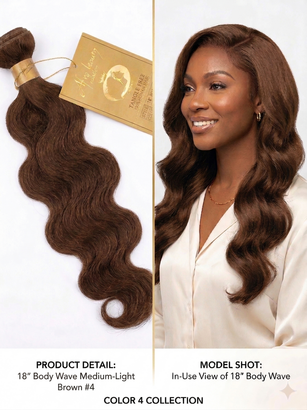 High Definition Sensational Wave 100% Human Hair, Double Weft, Quick Weave, Sew in
