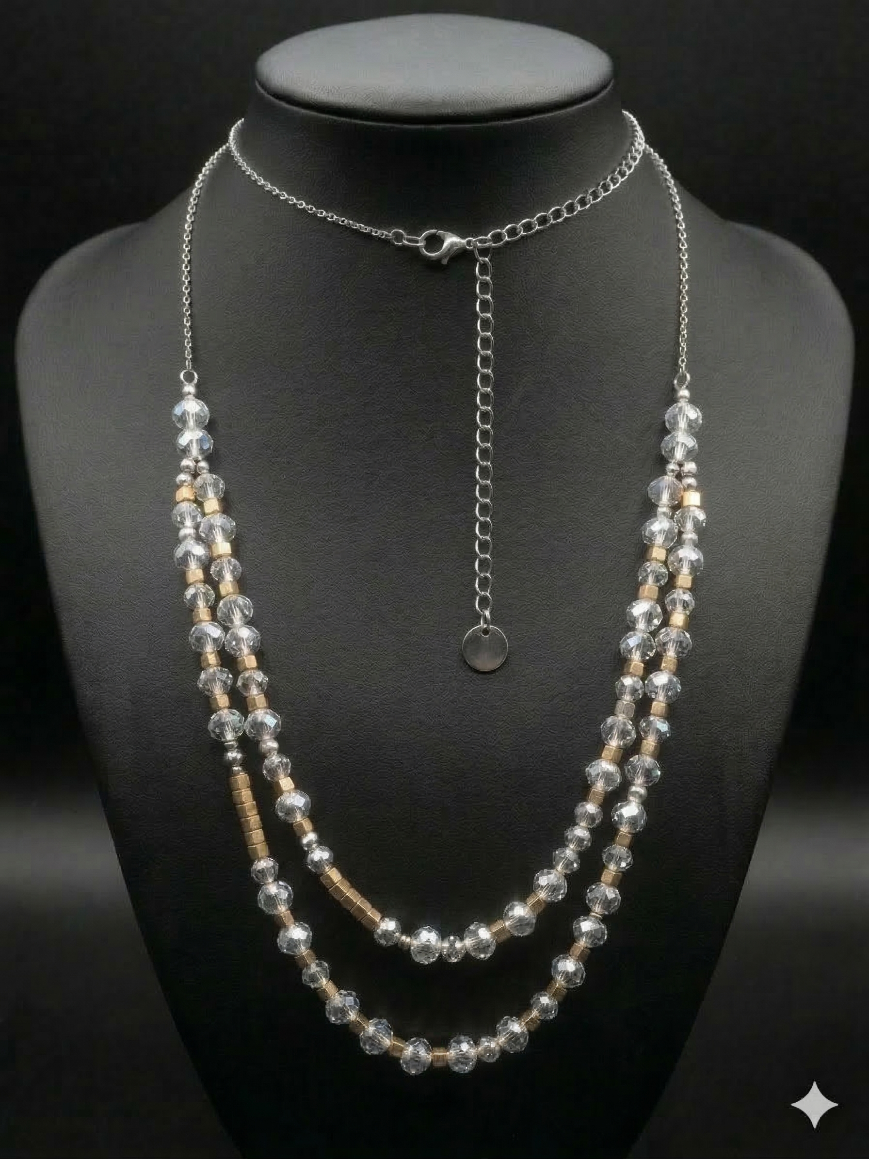 Pomina 2-layer Beaded Necklace