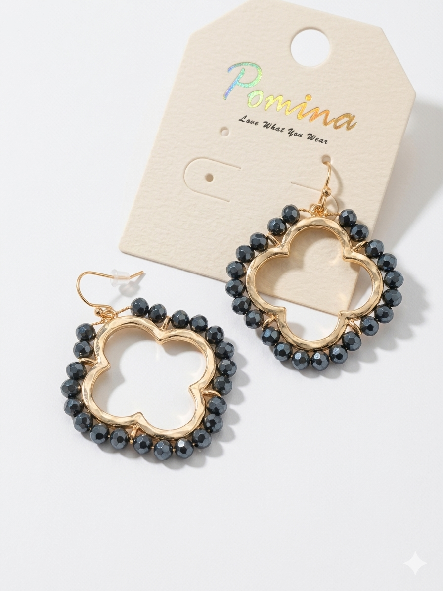 Pomina Beaded Drop Earring