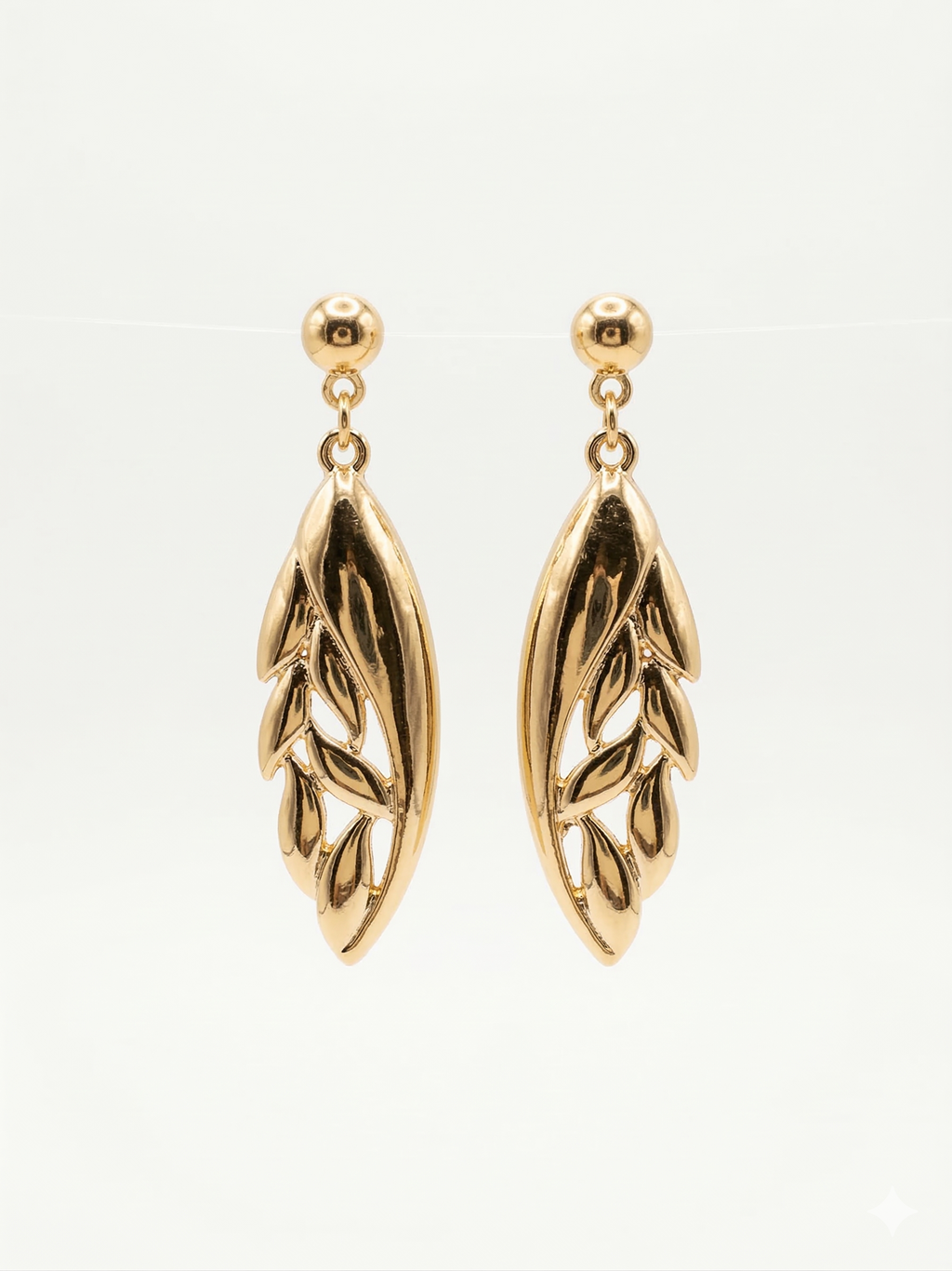 Pomina Leaf Inspired Drop Earrings