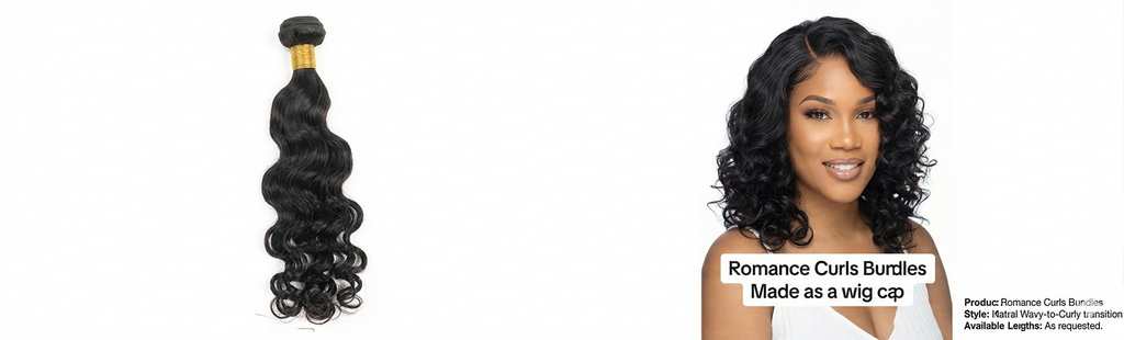 Romance Curls 100% Human Hair, Sew in, Quick Weave