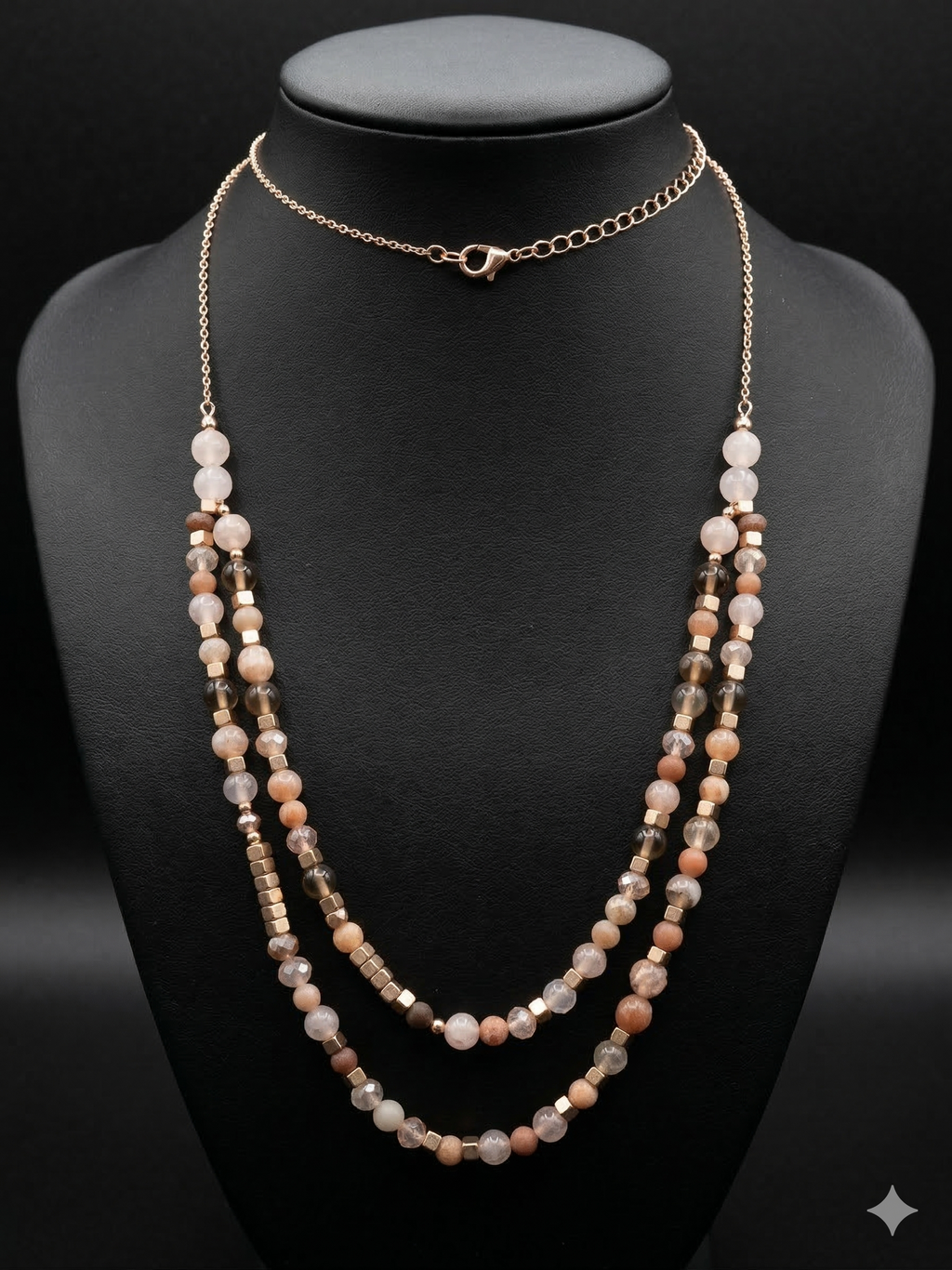 Pomina 2-layer Beaded Necklace