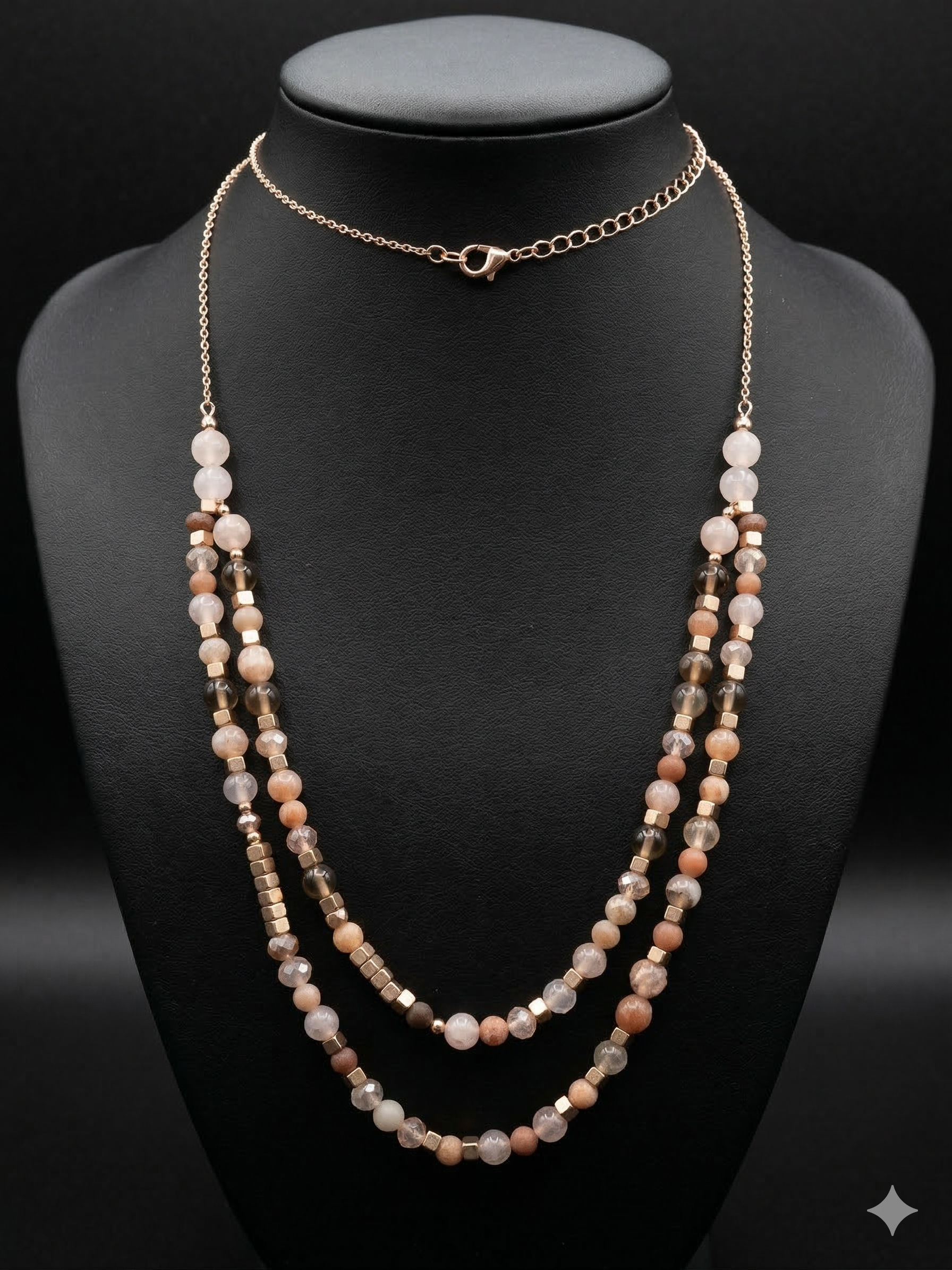 Pomina 2-layer Beaded Necklace