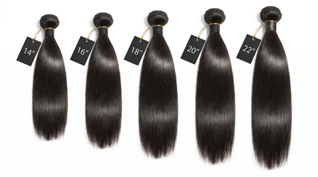 100% Human Hair Bundle, Straight, Double Weft, Sew in, Quick Weave
