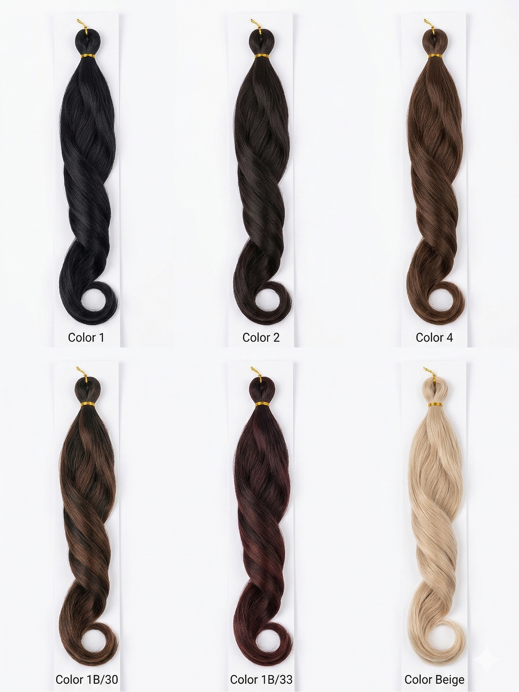 Curly Braiding hair Kanekalon set of 5