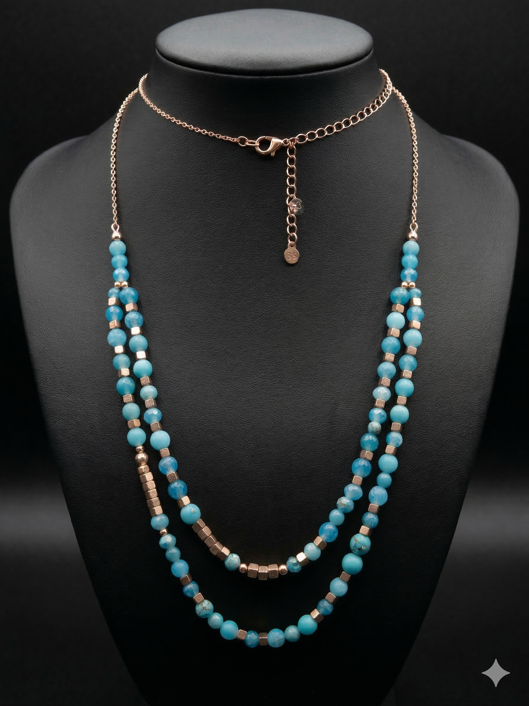 Pomina 2-layer Beaded Necklace
