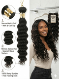 Spanish Wave, Double weft, 100% human hair, Quick Weave, Sew in