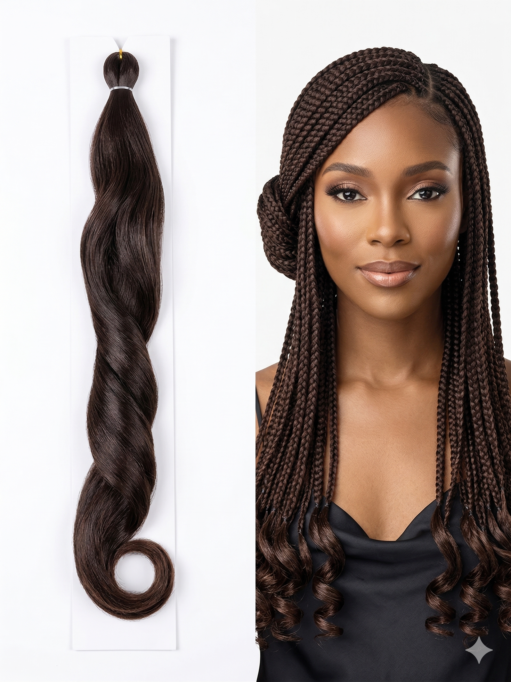 Curly Braiding hair Kanekalon set of 5
