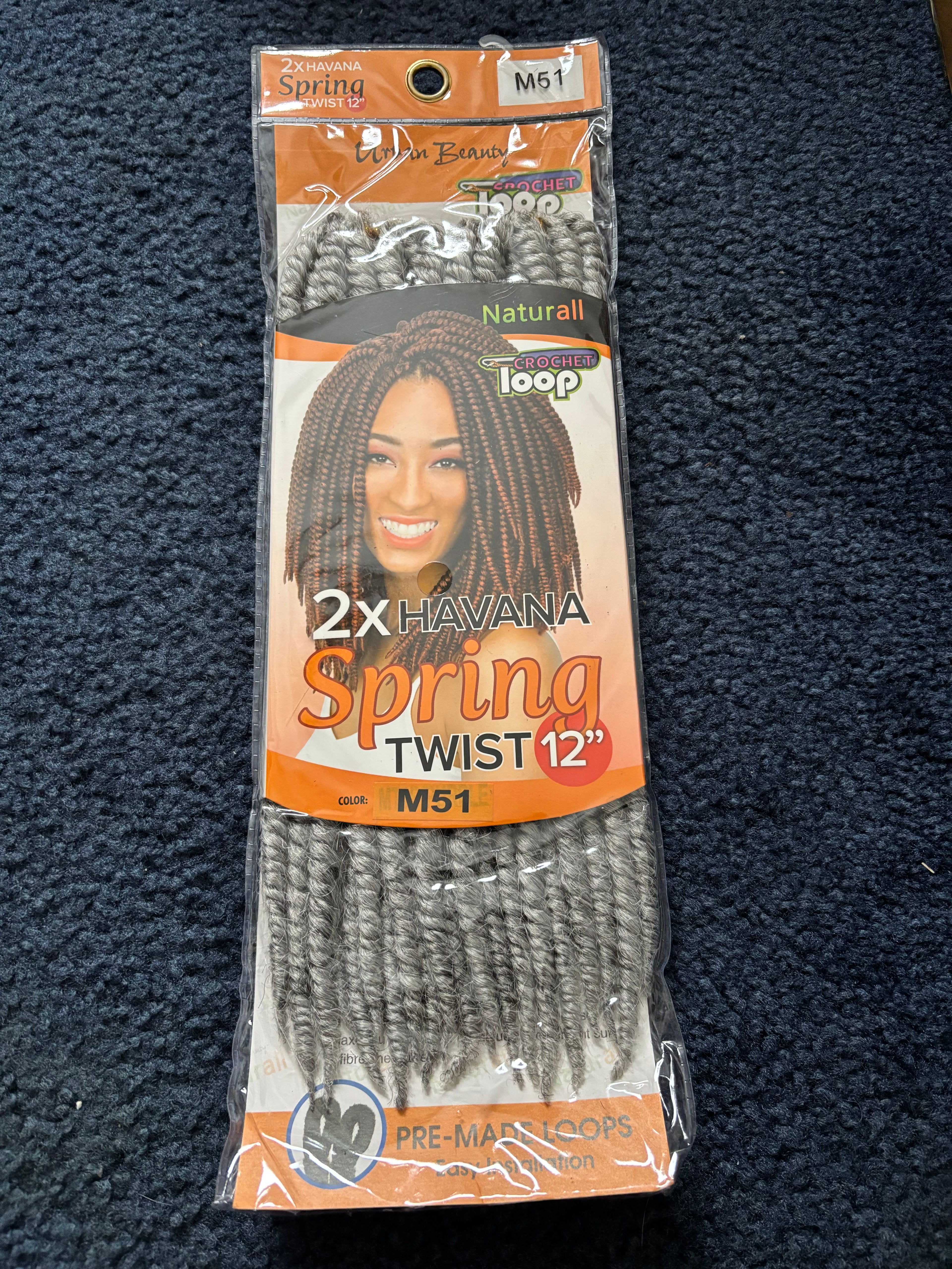 Spring Twist Crochet loops (20 loops in a pack) set of 2 packs